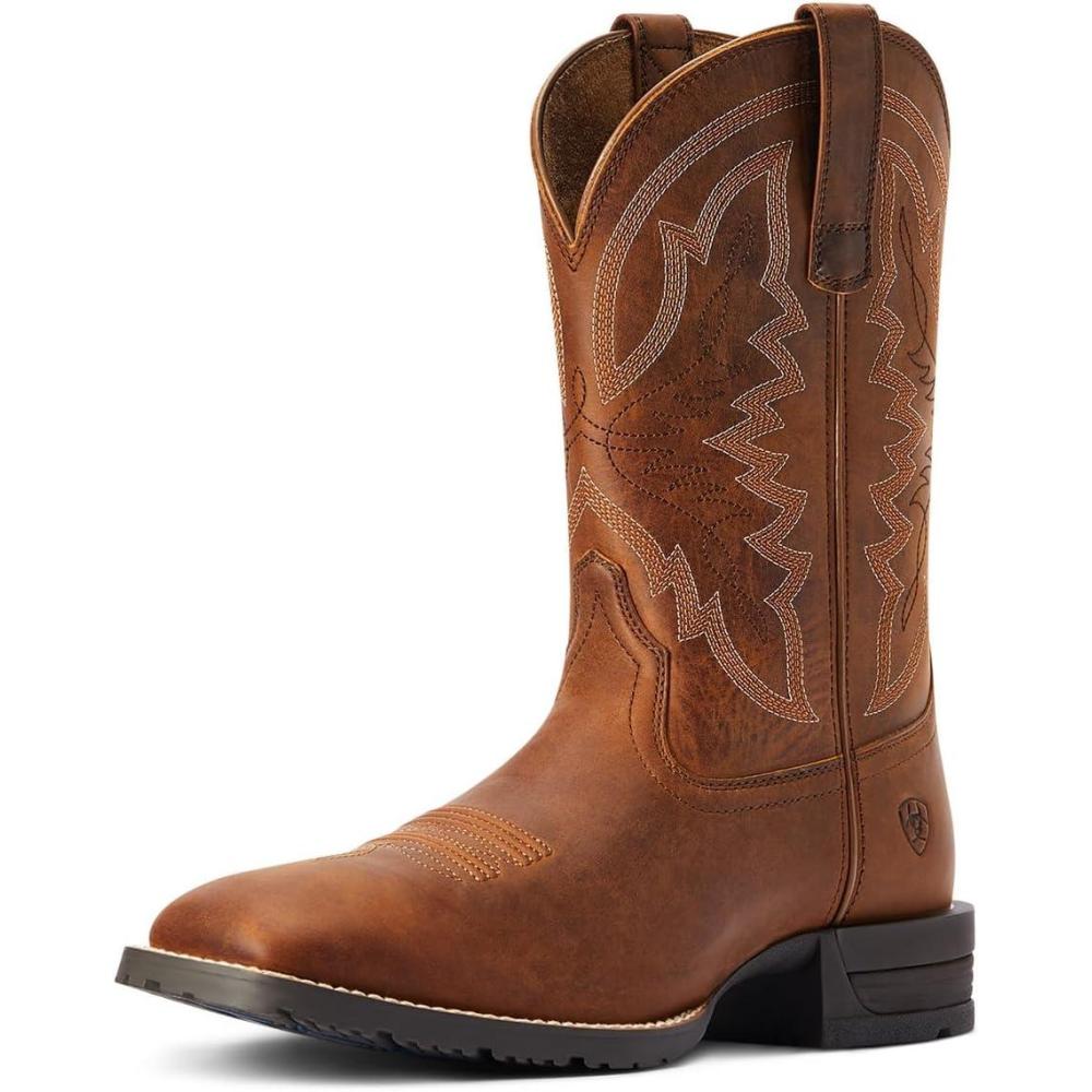 imageAriat Mens Hybrid Ranchwork Western BootThatch Brown