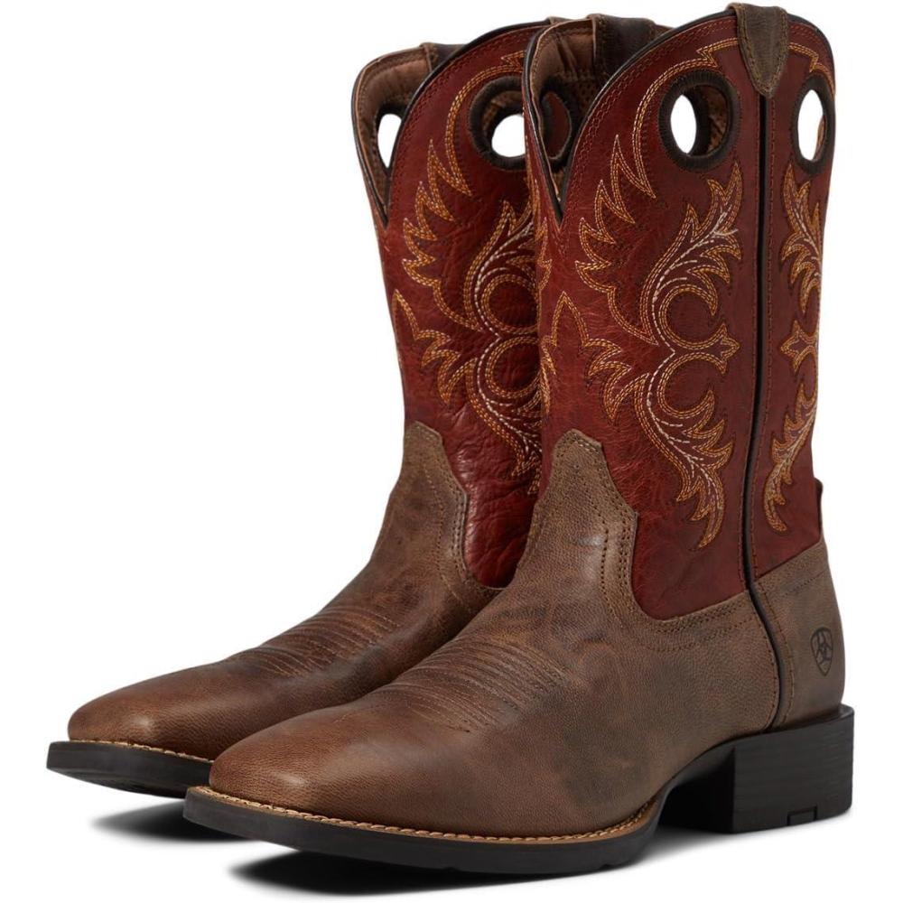 imageAriat Mens Sport Rodeo Western BootCrazy Crunch Tan