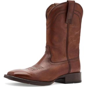 ARIAT mens Alden Wide Square Toe Western Boot(Honey Bee)