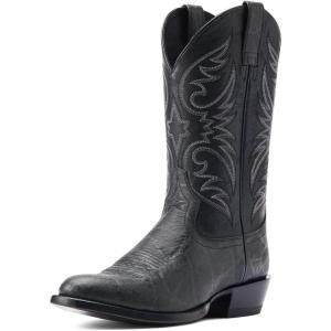 ARIAT mens Bankroll Western BootWestern Boot(Black Hippo Print/Bayou Black)