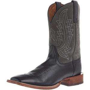 ARIAT mens County Roads Wide Square Toe Cowboy Boot(Nightshade Black)