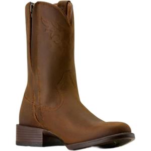 ARIAT mens Sonoro Roper Toe Western Boot(Distressed Brown)