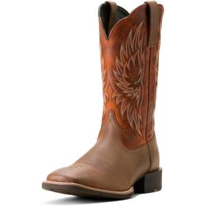 ARIAT mens Sport Patriot Ii Western Boot(Vintage Oak/Rustic Orange)