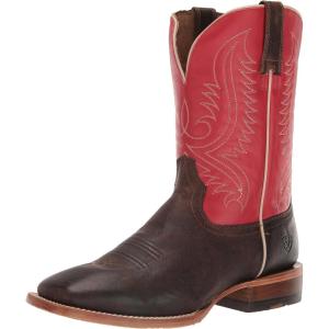 Ariat Men’s Circuit Paxton Cowboy Boot(Chestnut Brown/Fire Red)
