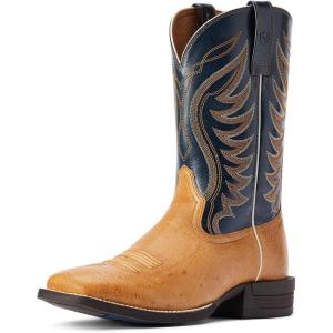 Ariat Men’s Relentless Elite Western Cowboy Boot(Antique Saddle Sq Ostrich)