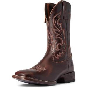 Ariat Men’s Slim Zip Ultra Western Boot(Hand Stained Red – Brown)