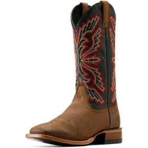 Ariat Men’s Sting Cowboy Boot(Bayou Black/Weathered Wicker)