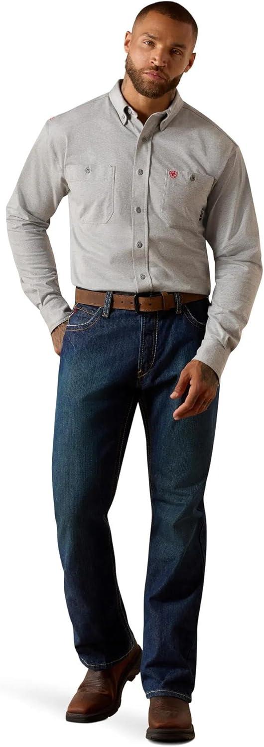 imageARIAT Mens FR Airified Work ShirtSilver Fox