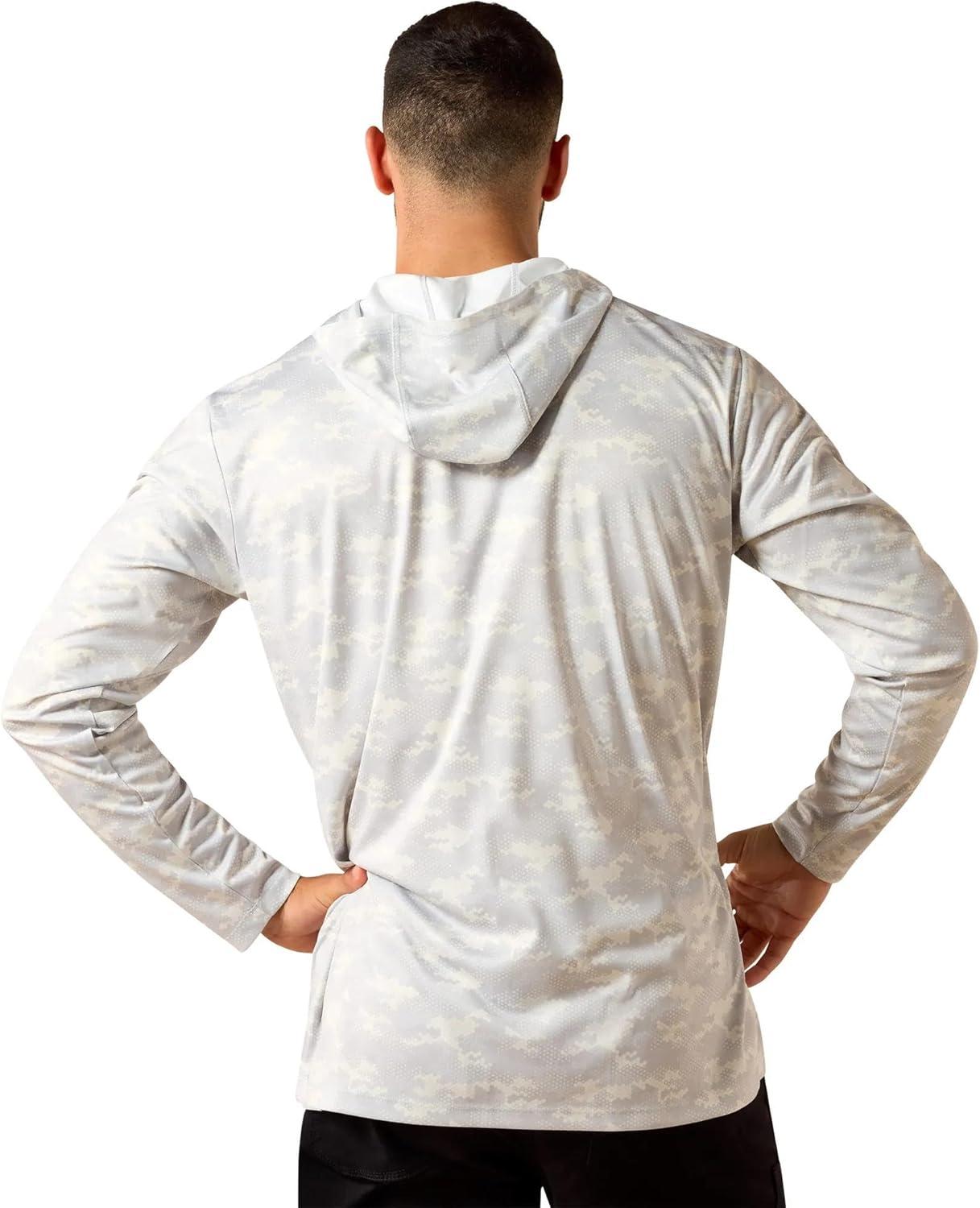 imageARIAT Mens Rebar Sunblocker Printed Craft Hooded Long Sleeve TShirtMicro Chip