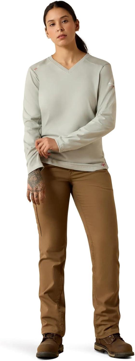 imageARIAT Womens FR AC Long Sleeve TopGhost Grey