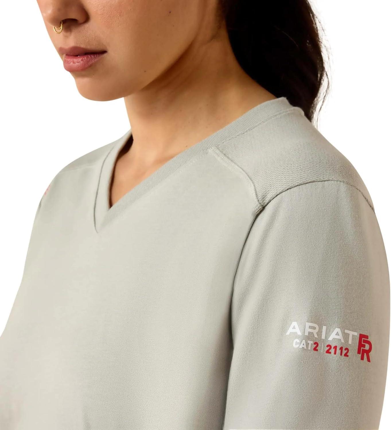 imageARIAT Womens FR AC Long Sleeve TopGhost Grey