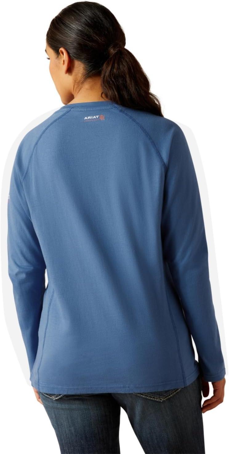 imageARIAT Womens Fr Air Crew TShirtMedium Blue