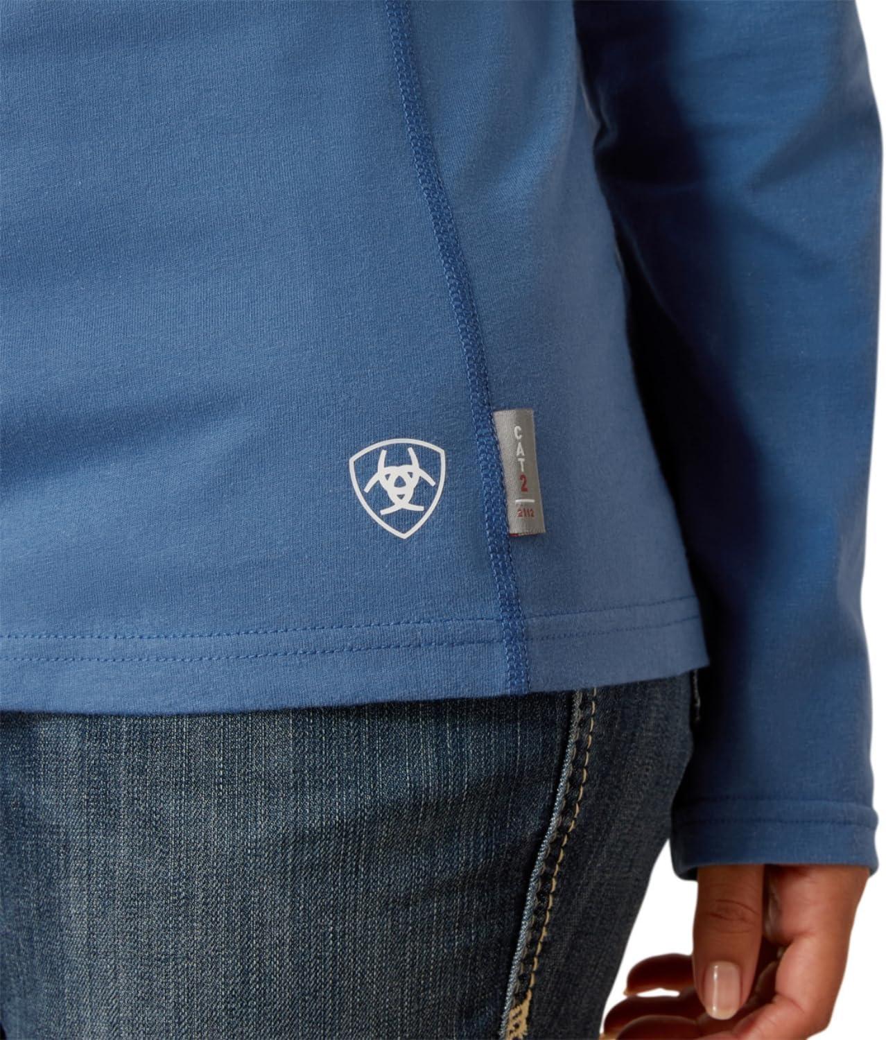 imageARIAT Womens Fr Air Crew TShirtMedium Blue