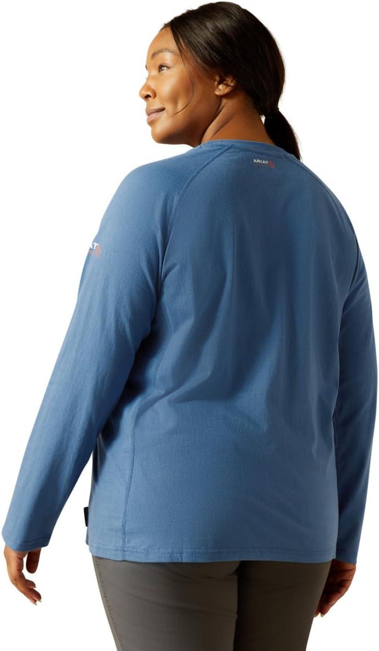 imageARIAT Womens Fr Air Crew TShirtMedium Blue