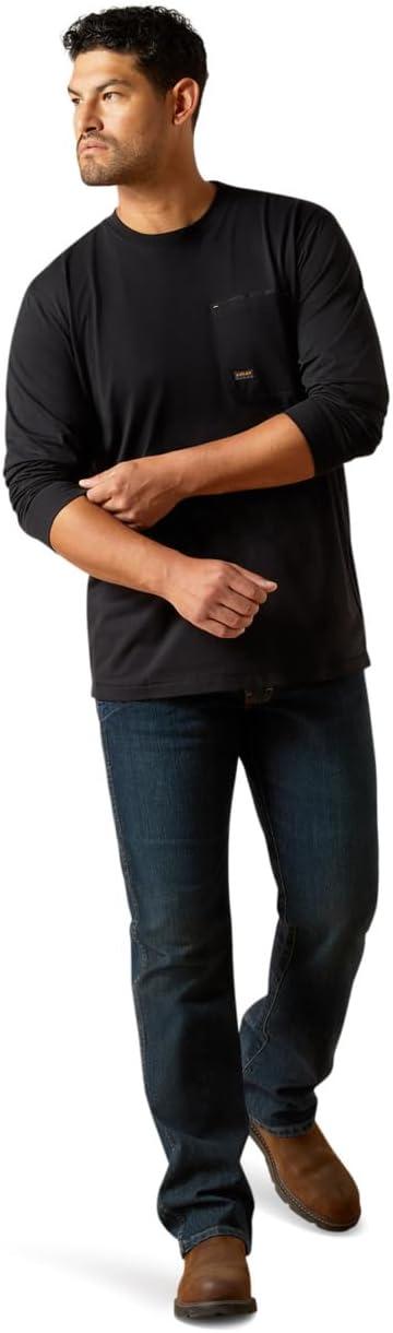 imageAriat Mens Rebar Workman Graveyard TShirtBlack