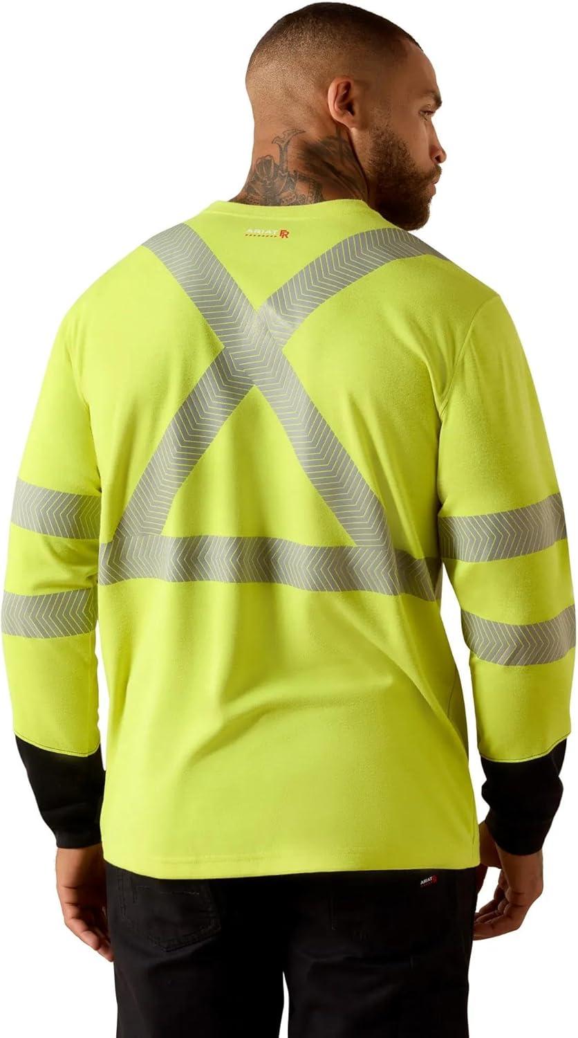imageARIAT Mens Fr Hivis Long Sleeve TShirtHivis Yellow