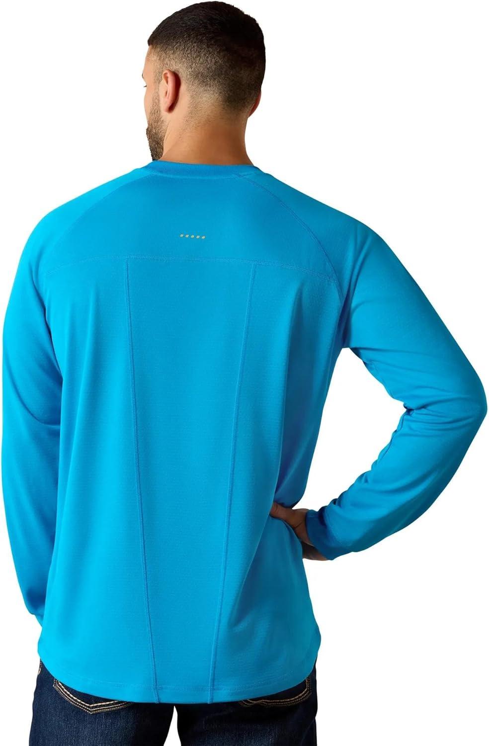 imageARIAT Mens Rebar Heat Fighter TShirtMethyl Blue
