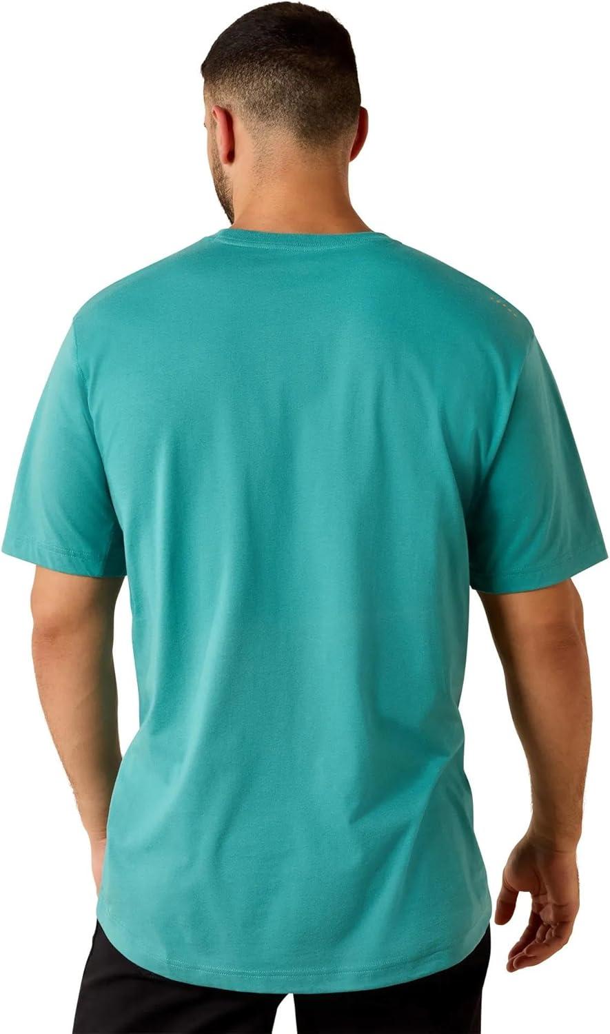 imageARIAT Mens Rebar Workman TShirtTeal