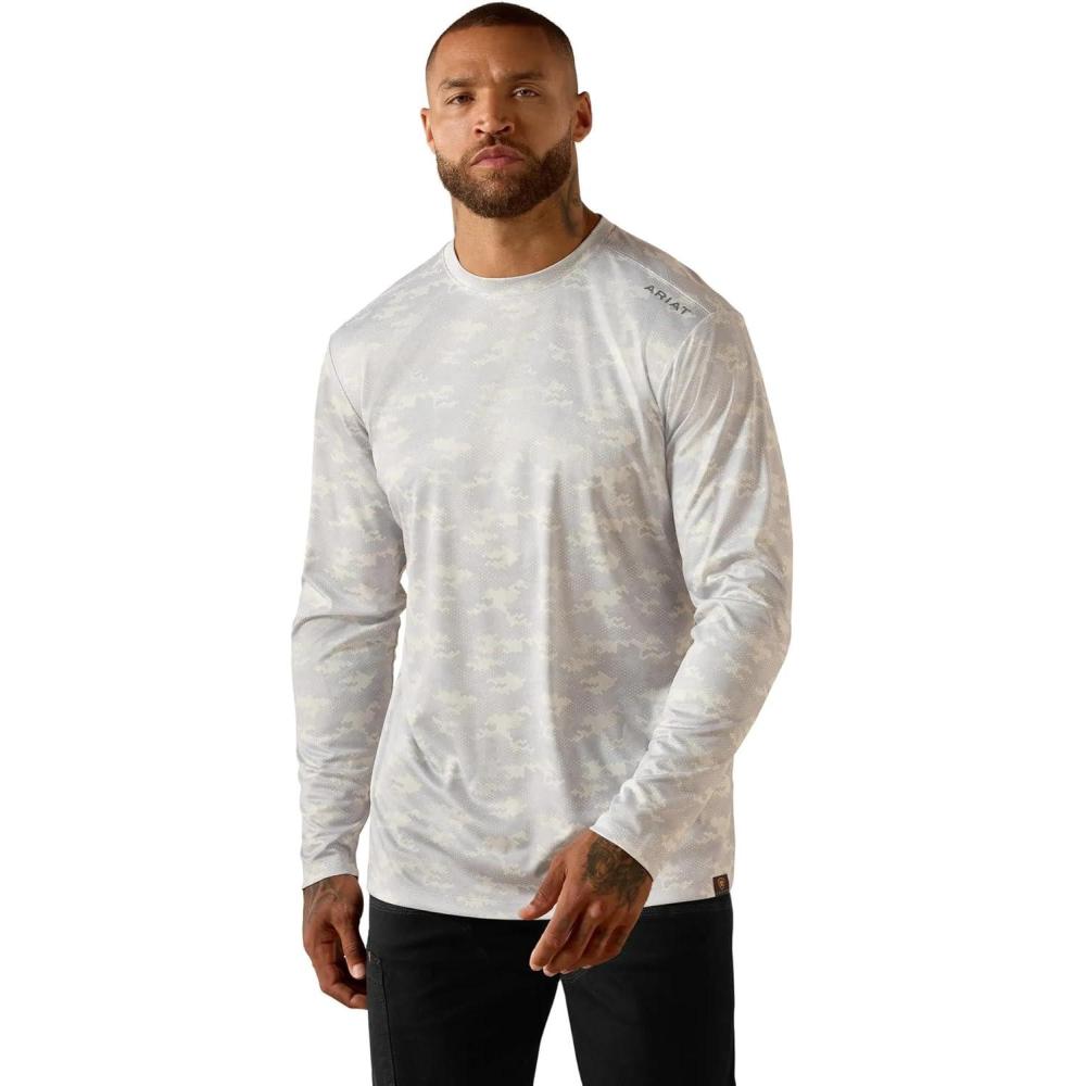 imageARIAT Mens Rebar Sunblocker Printed Long Sleeve TShirtMicro Chip