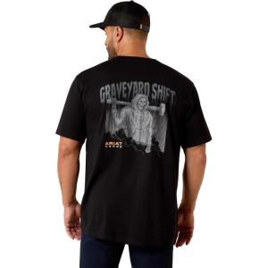 ARIAT Men’s Rebar Workman Graveyard T-Shirt Black