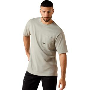 ARIAT Mens Rebar Workman T-Shirt(Limestone)