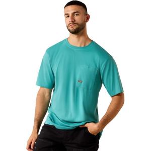 ARIAT Mens Rebar Workman T-Shirt(Teal)