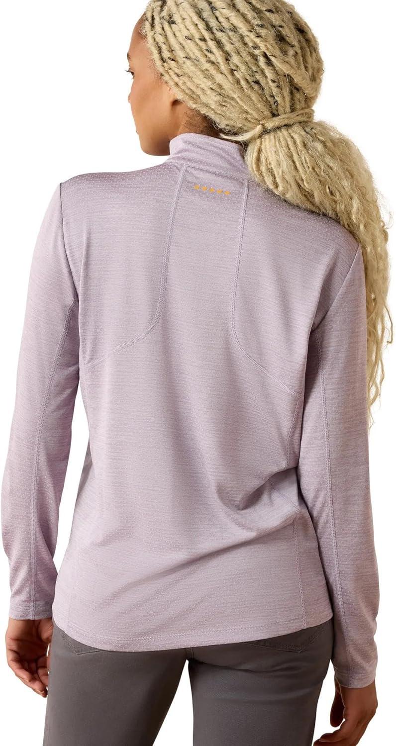 imageARIAT Womens Rebar Evolution 12 Zip TopPurple Ash
