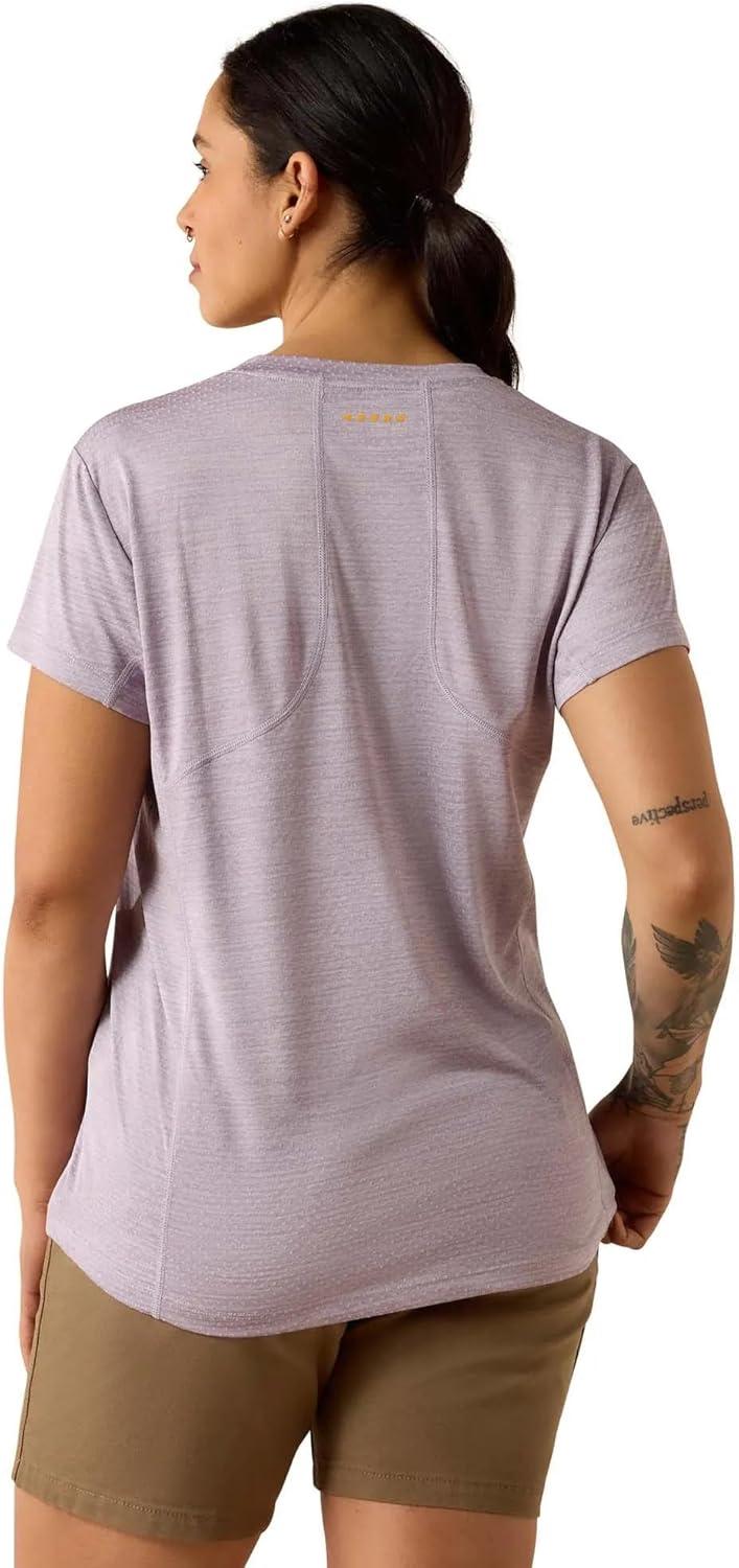 imageARIAT Womens Rebar Evolution TShirtPurple Ash