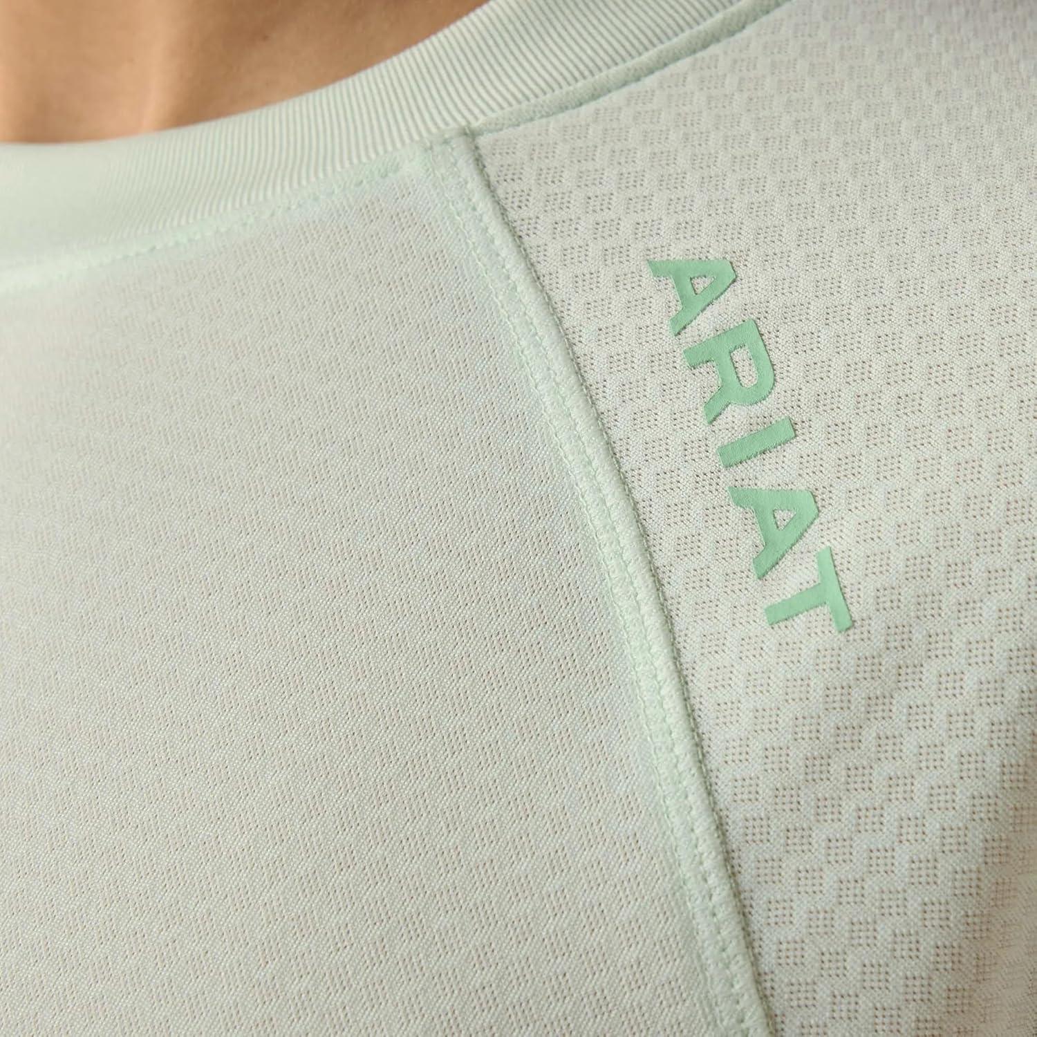 imageARIAT Womens Rebar Heat Fighter Essential TShirtClearly Aqua