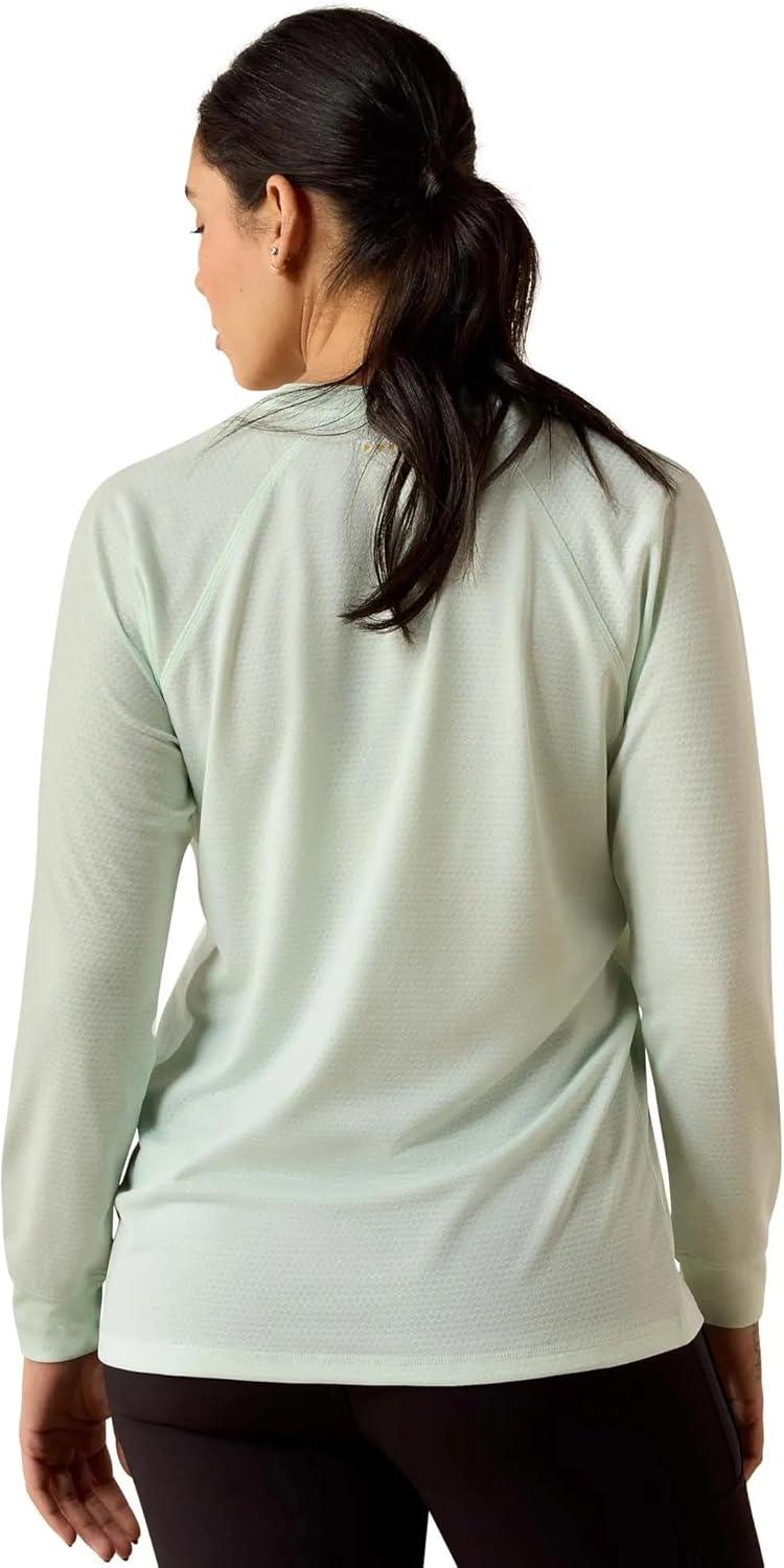 imageARIAT Womens Rebar Heat Fighter Essential TShirtClearly Aqua