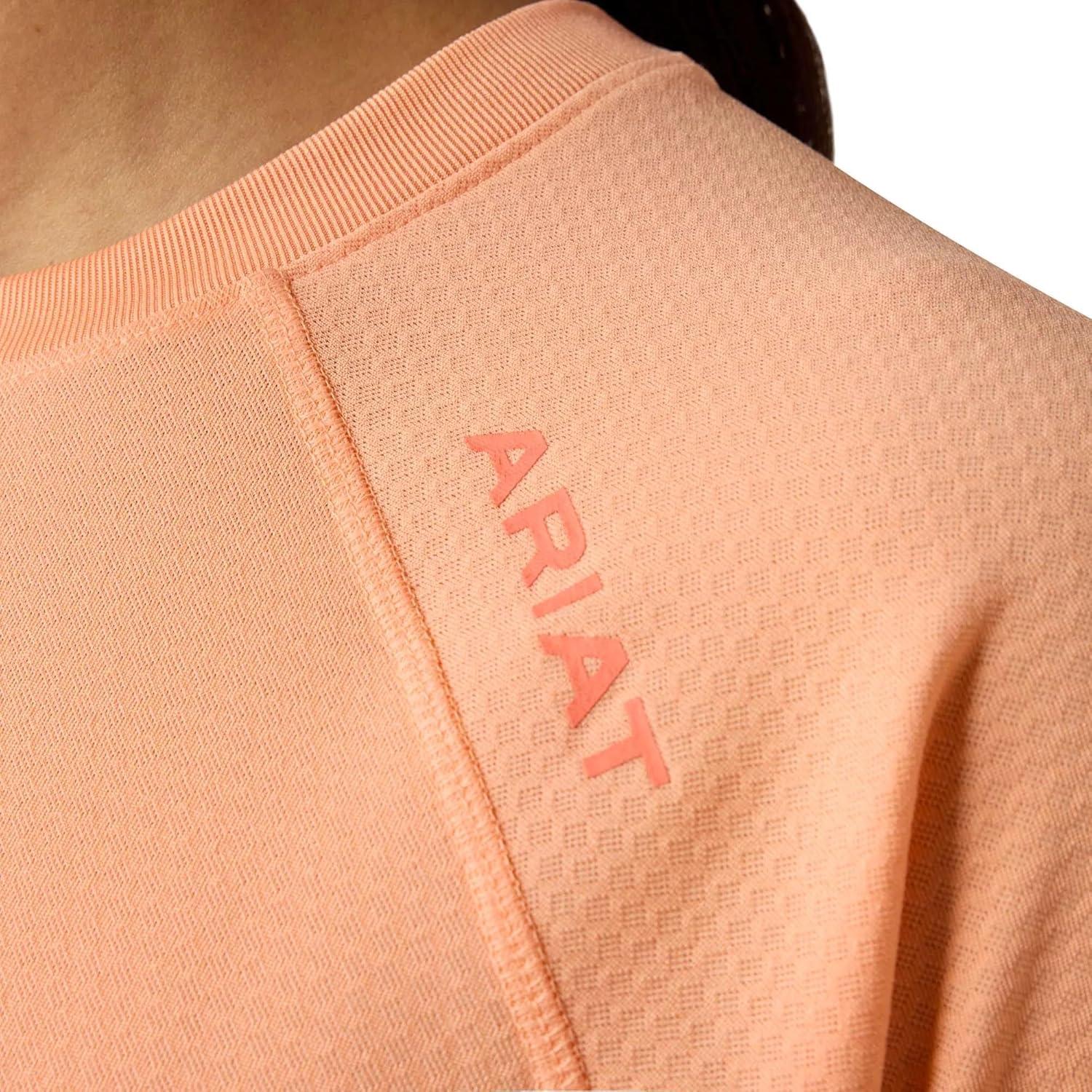 imageARIAT Womens Rebar Heat Fighter Essential TShirtPapaya Punch