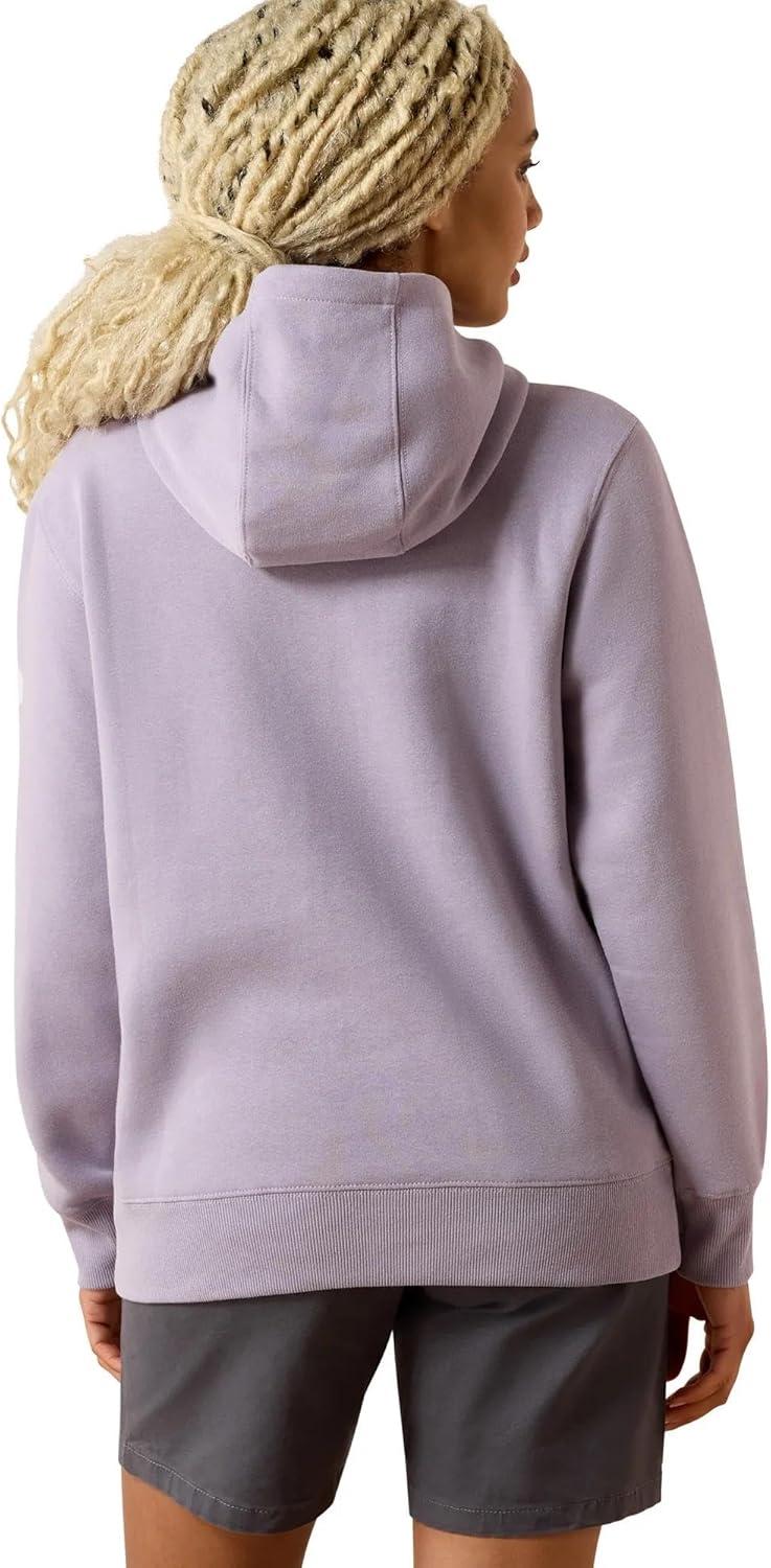 imageARIAT Womens Rebar Lightweight Logo 12 Zip HoodiePurple AshThistle