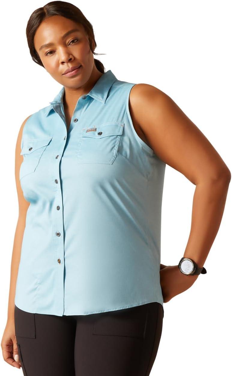 imageARIAT Womens Rebar Made Tough Venttek Durastretch TankBluejay Heather