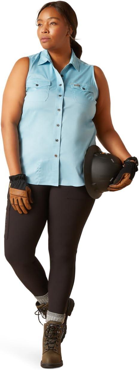 imageARIAT Womens Rebar Made Tough Venttek Durastretch TankBluejay Heather