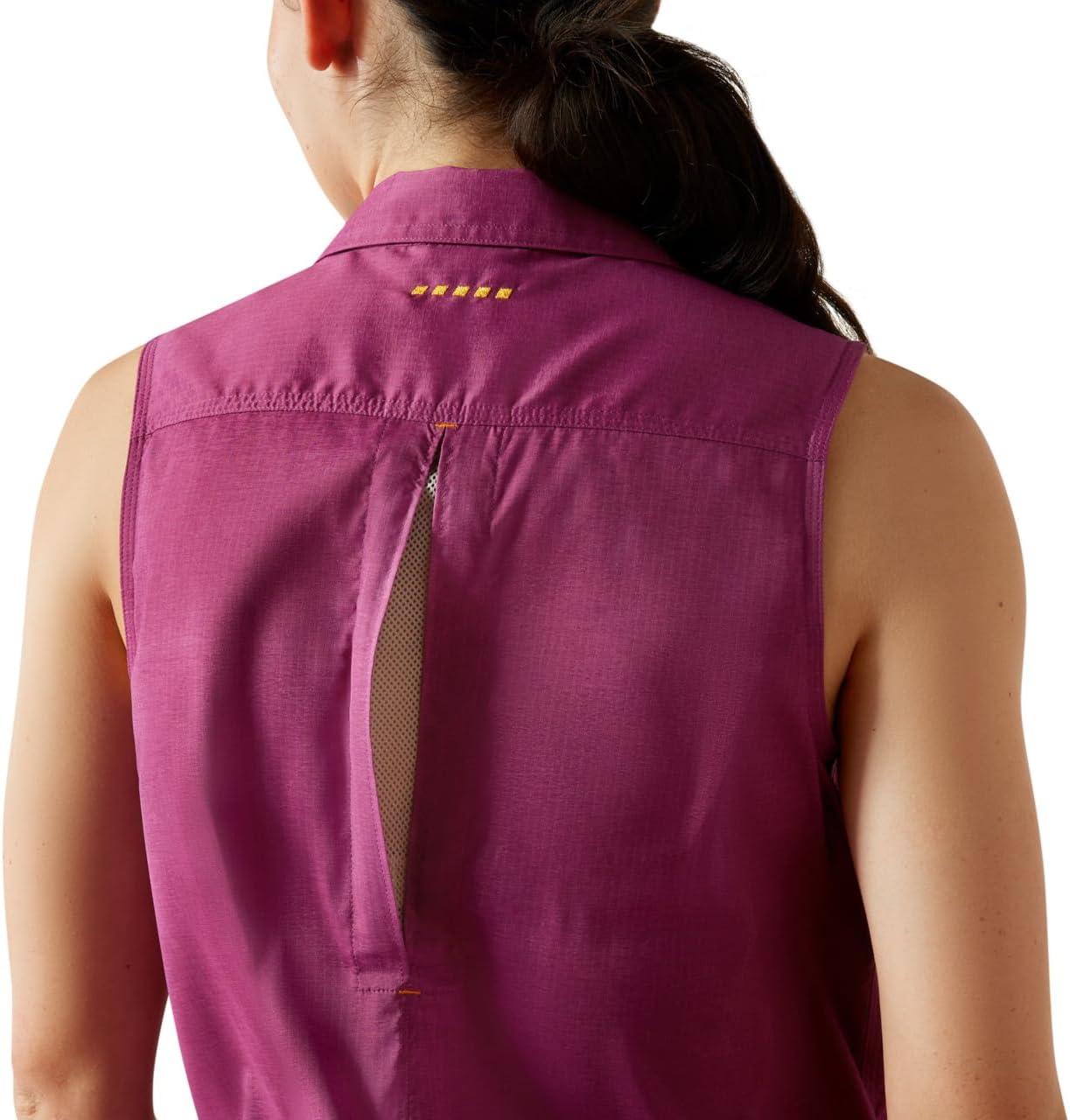 imageARIAT Womens Rebar Made Tough Venttek Durastretch TankGrape Kiss