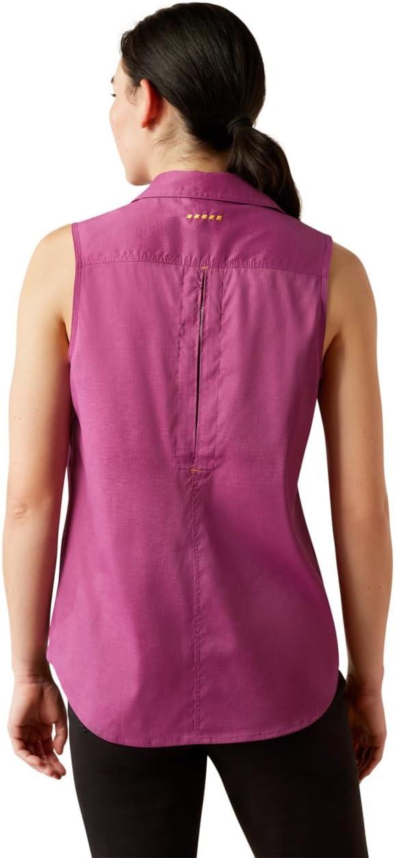 imageARIAT Womens Rebar Made Tough Venttek Durastretch TankGrape Kiss