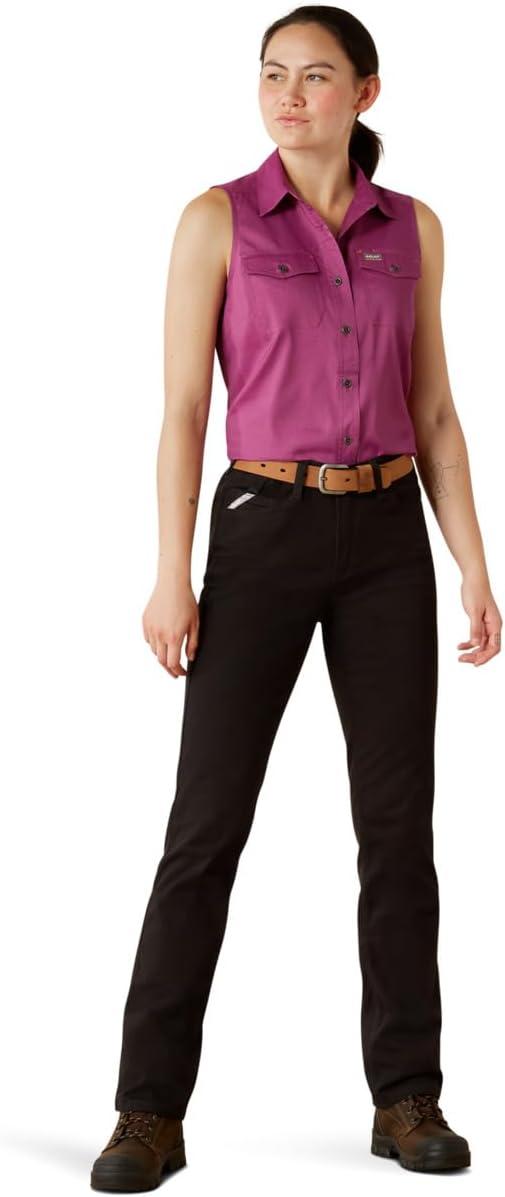 imageARIAT Womens Rebar Made Tough Venttek Durastretch TankGrape Kiss