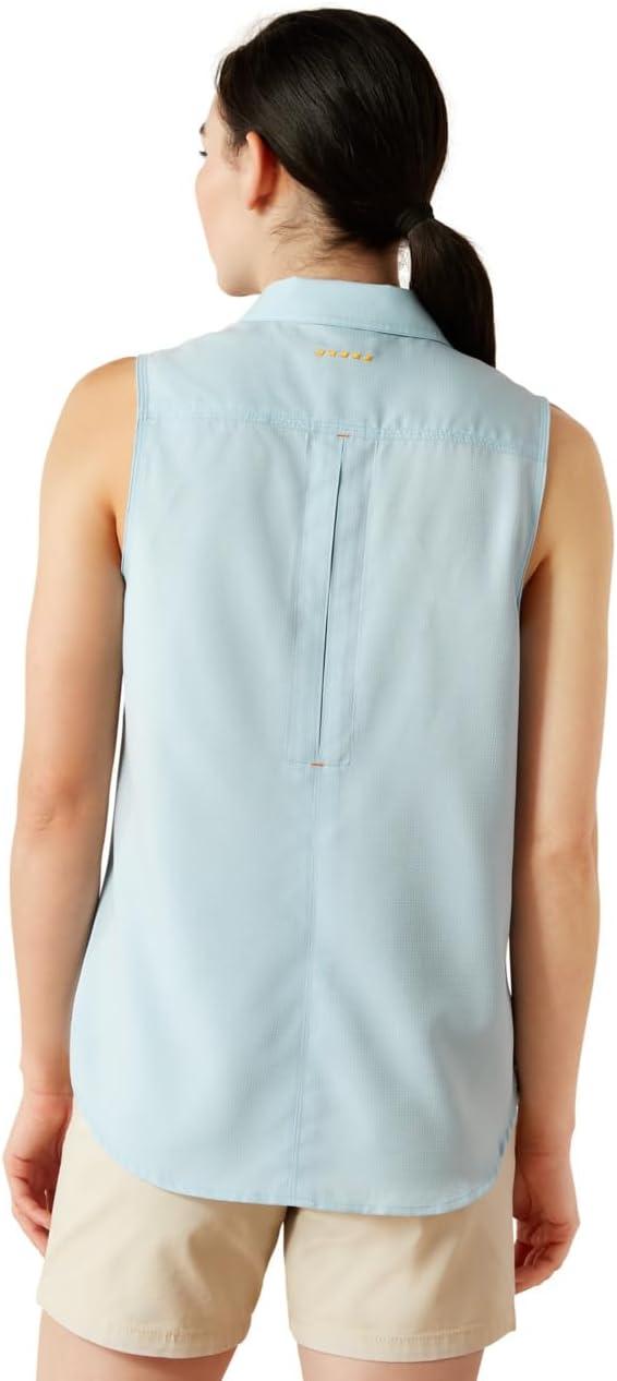 imageARIAT Womens Rebar Made Tough Venttek Durastretch TankMilky Blue