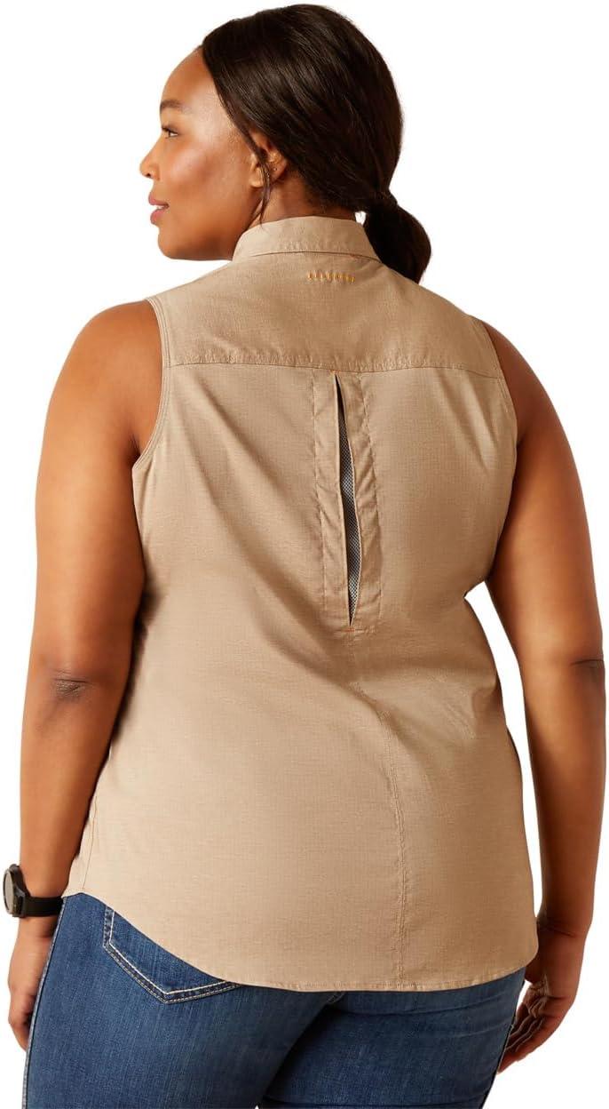 imageARIAT Womens Rebar Made Tough Venttek Durastretch TankSepia Heather