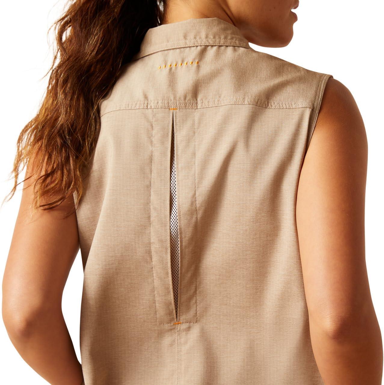 imageARIAT Womens Rebar Made Tough Venttek Durastretch TankSepia Heather