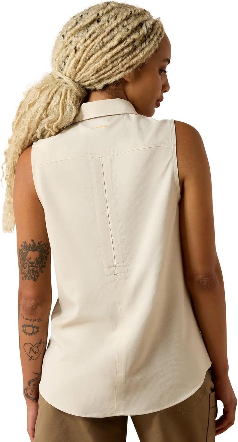 imageARIAT Womens Rebar Made Tough Venttek Durastretch TankWhisper Pink