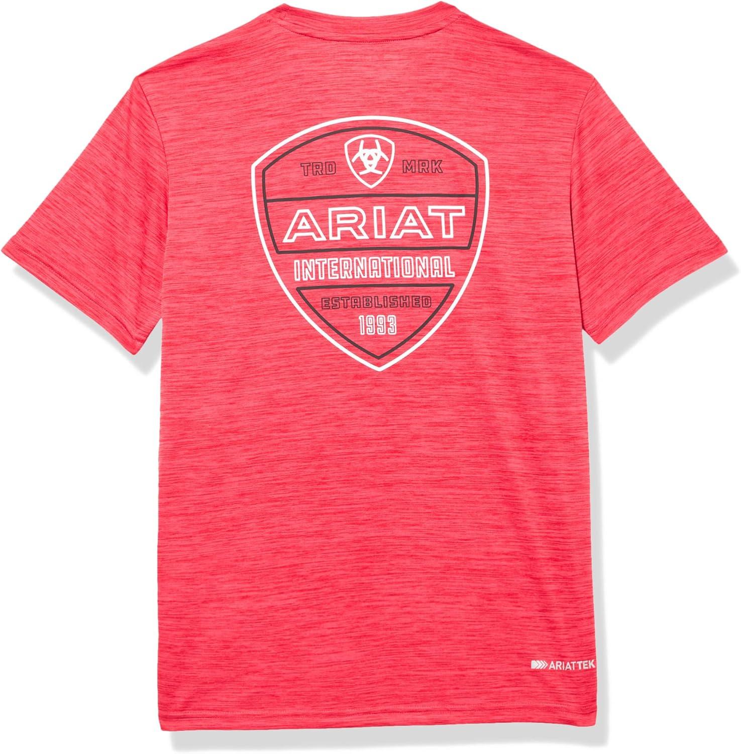 imageAriat Boys Charger Ariat Crestline TShirtChili Pepper