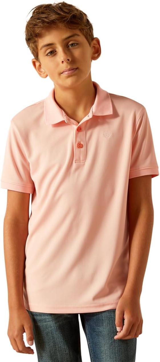 imageAriat Boys Tek PoloApricot Blush