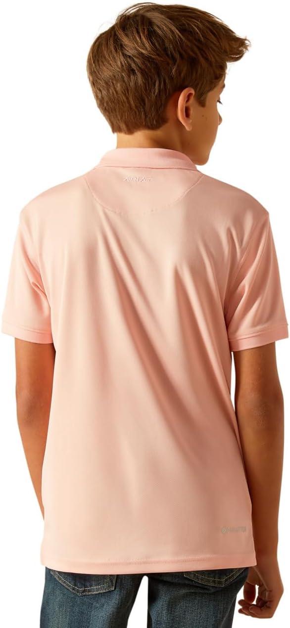 imageAriat Boys Tek PoloApricot Blush