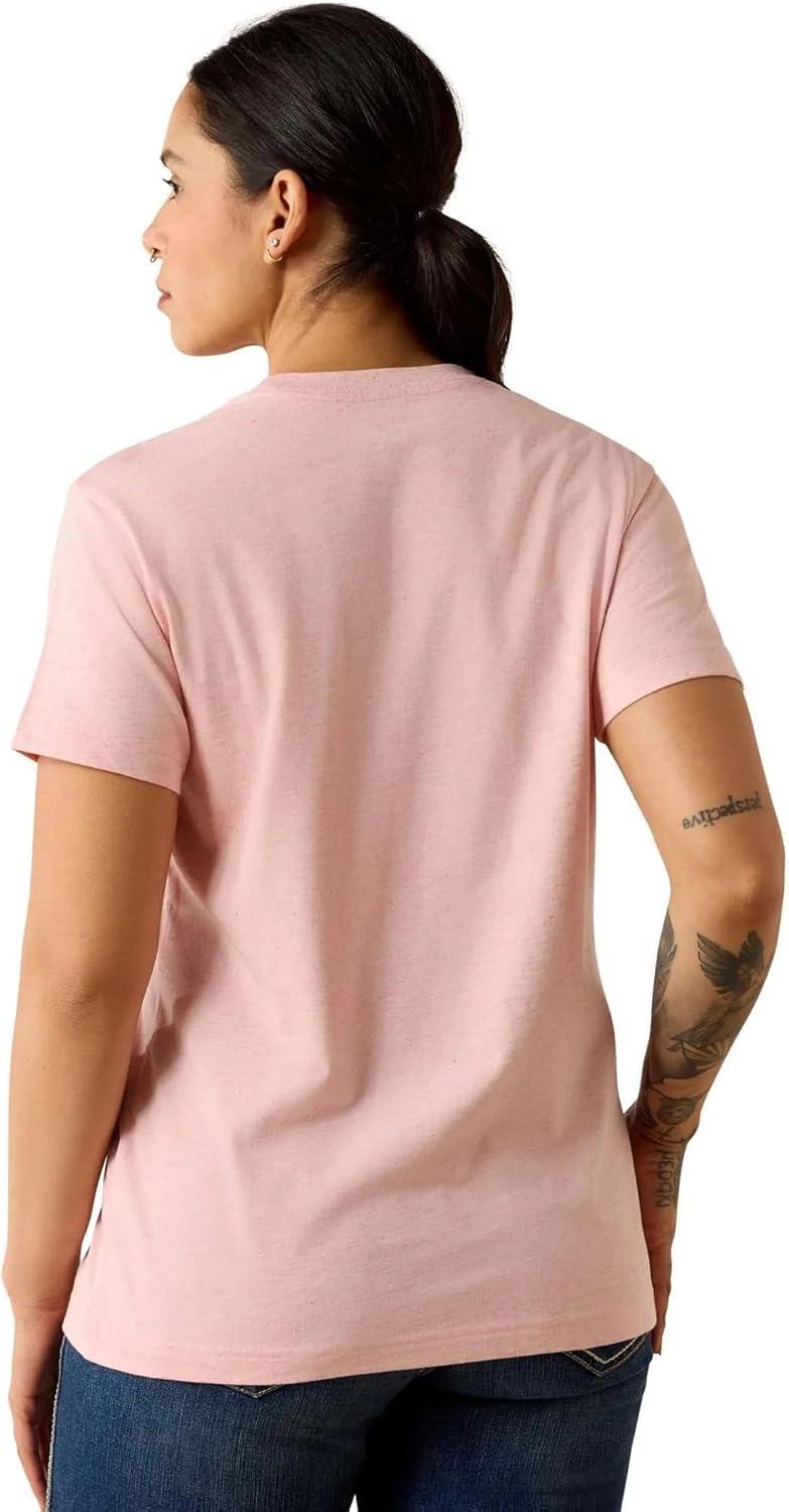 imageAriat Womens Rebar Cotton Strong Space Dyed TShirtFusion Punch