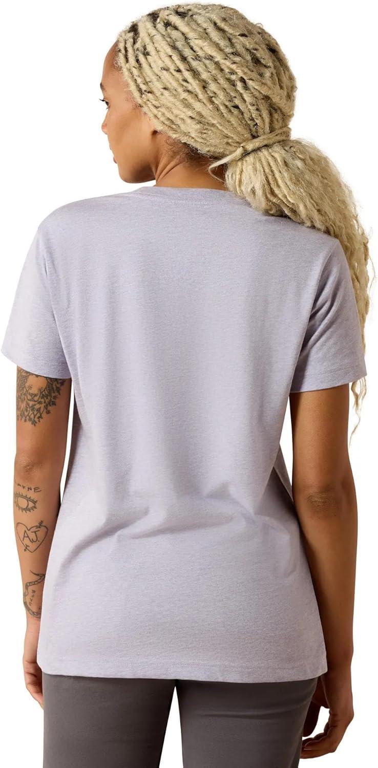 imageAriat Womens Rebar Cotton Strong Space Dyed TShirtThistle
