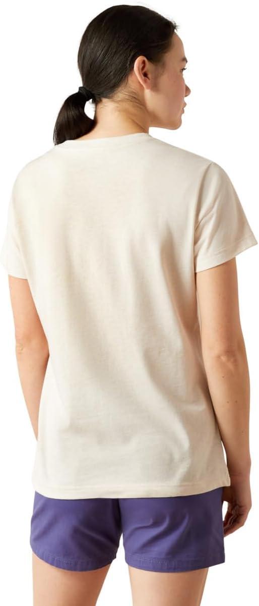 imageAriat Womens Rebar Cotton Strong Standard VNeck TShirtSun Kiss Heather