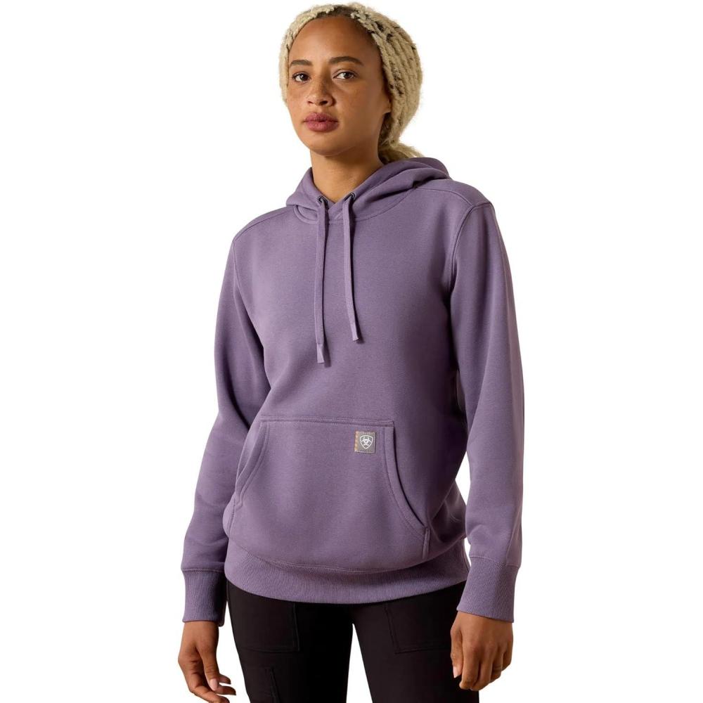 imageARIAT Womens Rebar Lightweight Graphic HoodieMulled Grape