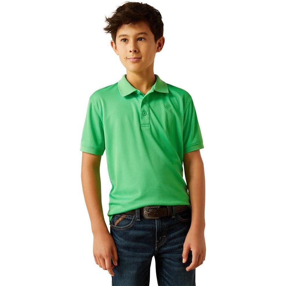 imageAriat Boys Tek PoloIrish Green