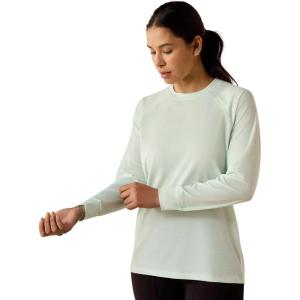 ARIAT Women’s Rebar Heat Fighter Essential T-Shirt(Clearly Aqua)
